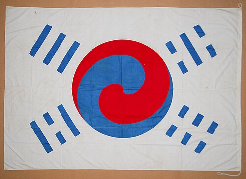 데니 태극기 사진