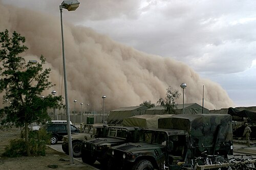 Photo of A dust storm
